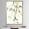 Designart - Simplist Bamboo Leaves II - Lake House Canvas in Gold Frame